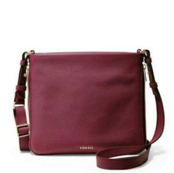 Fossil Handbags - EUC FOSSIL | Preston Crossbody Burgundy Leather